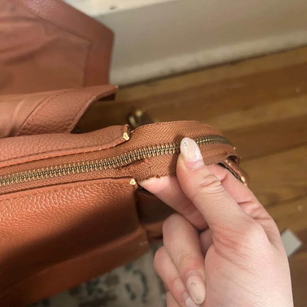 Freshly Picked Classic Convertible Backpack Brown Pebbled‎ Leather Diaper Bag